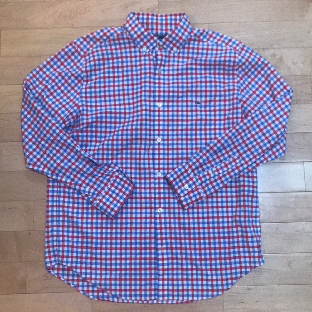 Vineyard Vines Classic Fit Tucker Shirt Size L